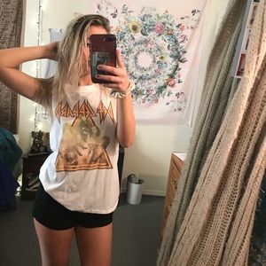 Def Leppard graphic tank top